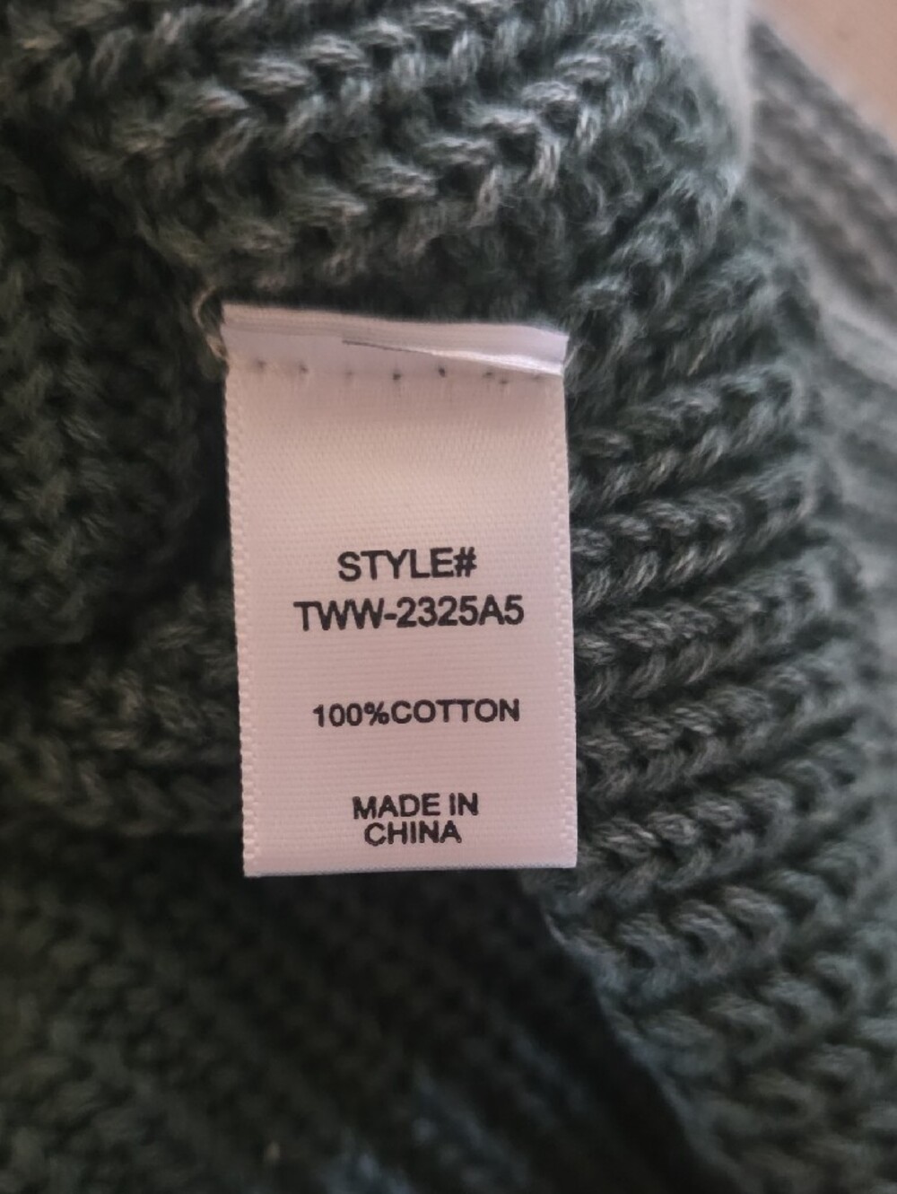Zenana Outfitters Seafoam Ribbed Crewneck Sweater - Picture 5 of 5